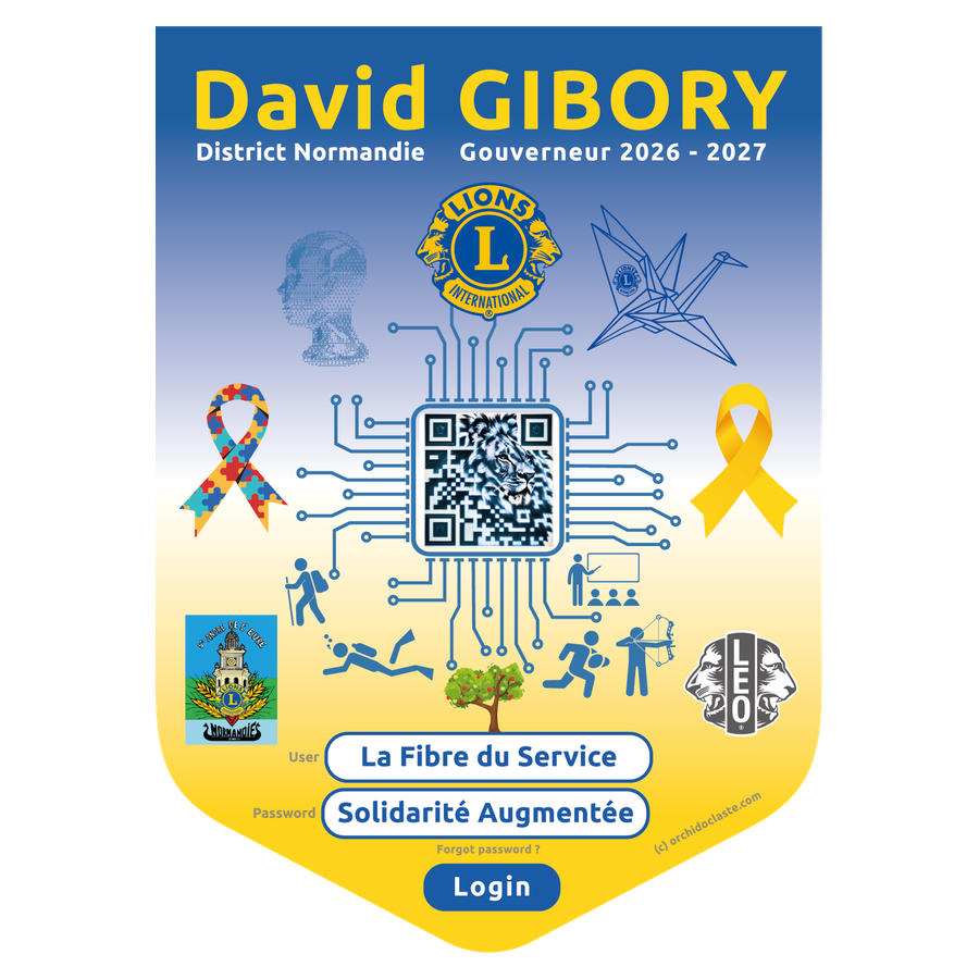 Fanion David GIBORY